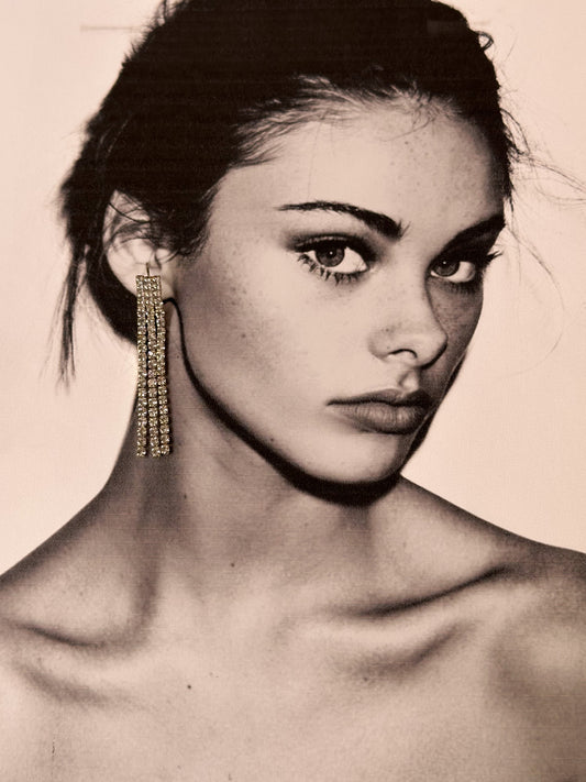 Aretes largos lluvia mágica