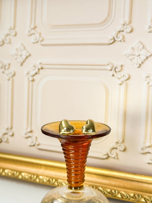 Aretes corazón de verano