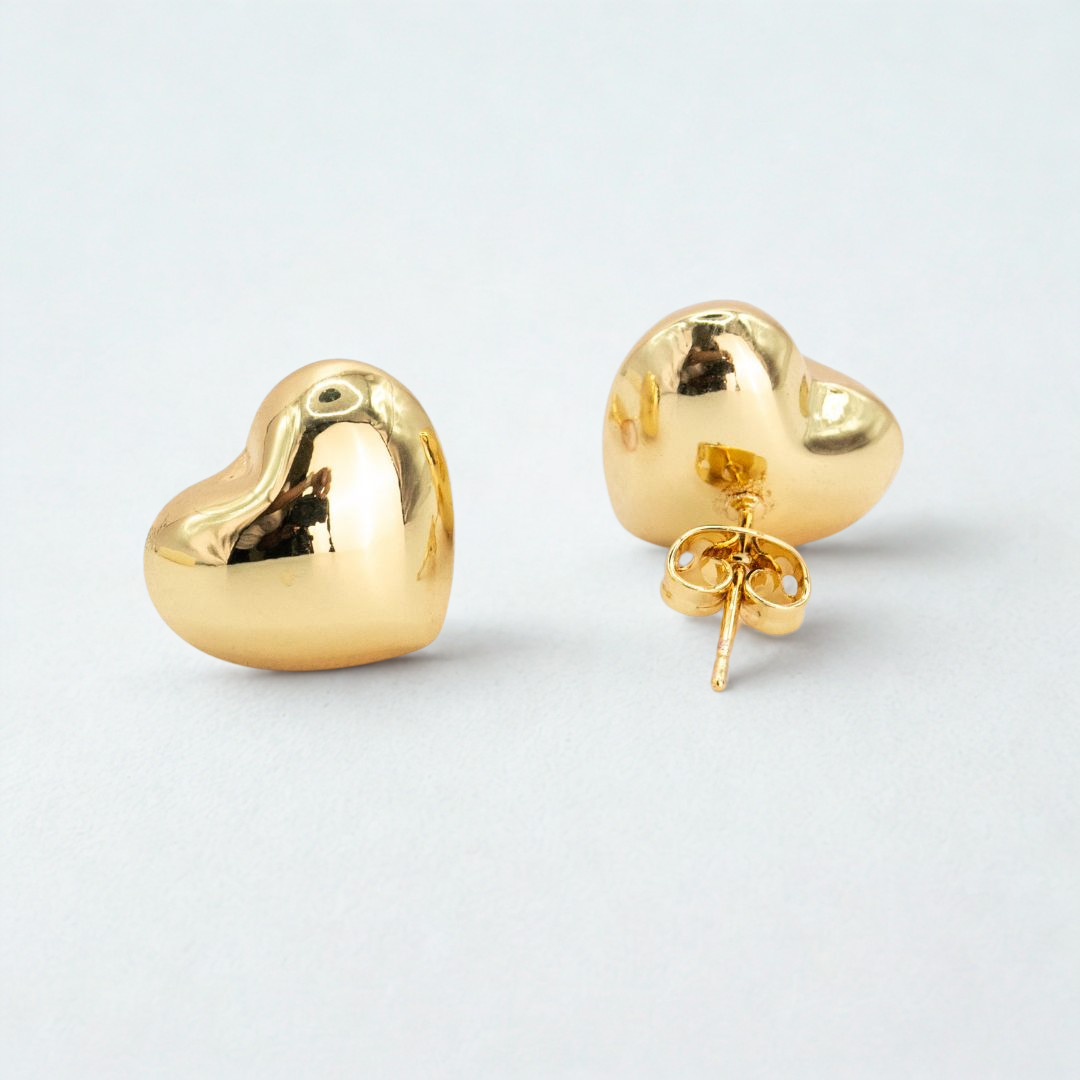 Aretes corazón de verano
