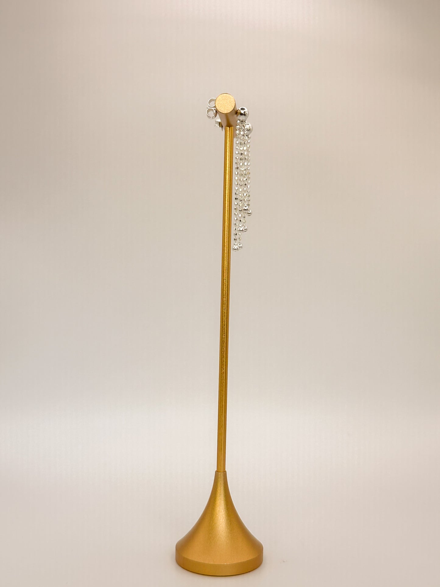 Aretes cascada de plata