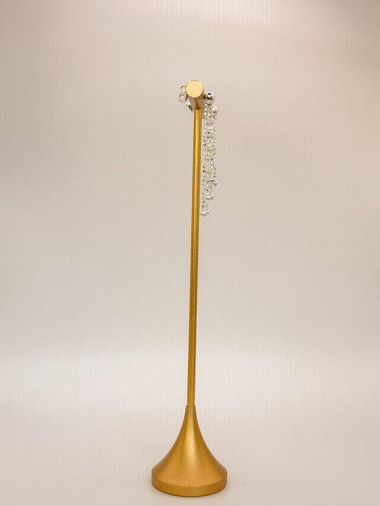 Aretes cascada de plata