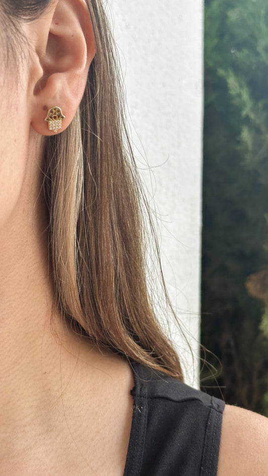 Aretes Manita Hamsa
