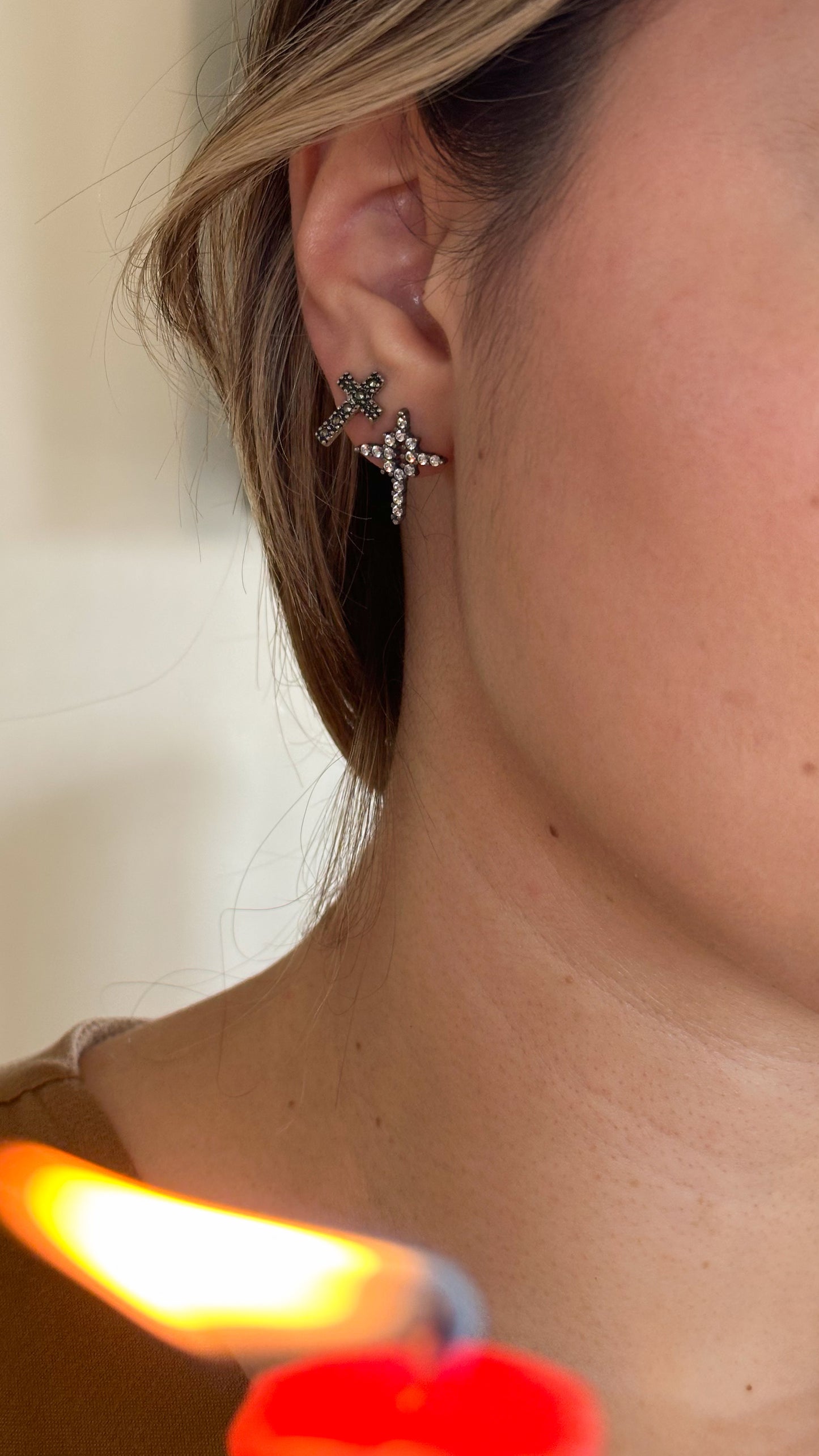 Aretes Cruz