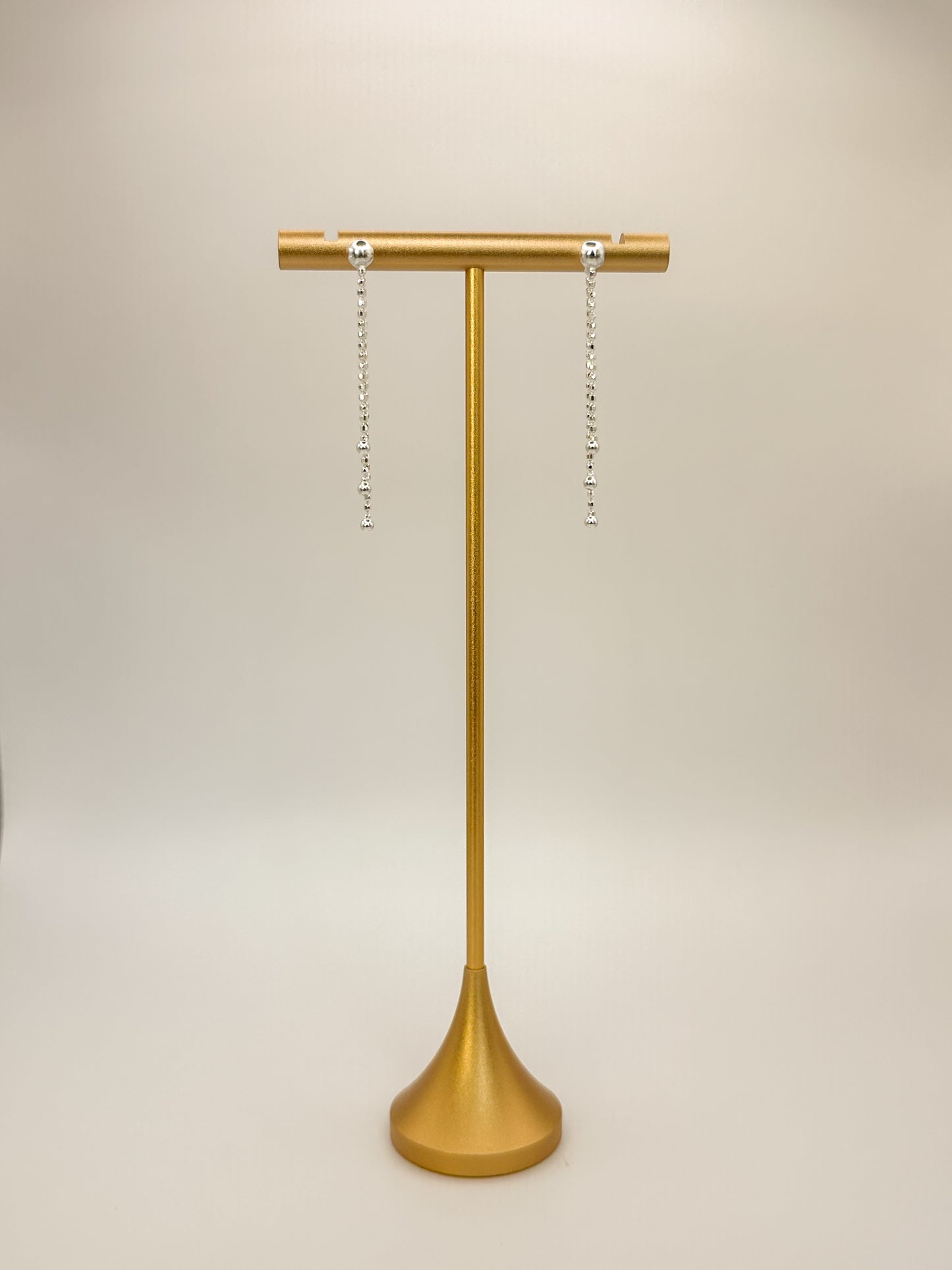 Aretes cascada de plata