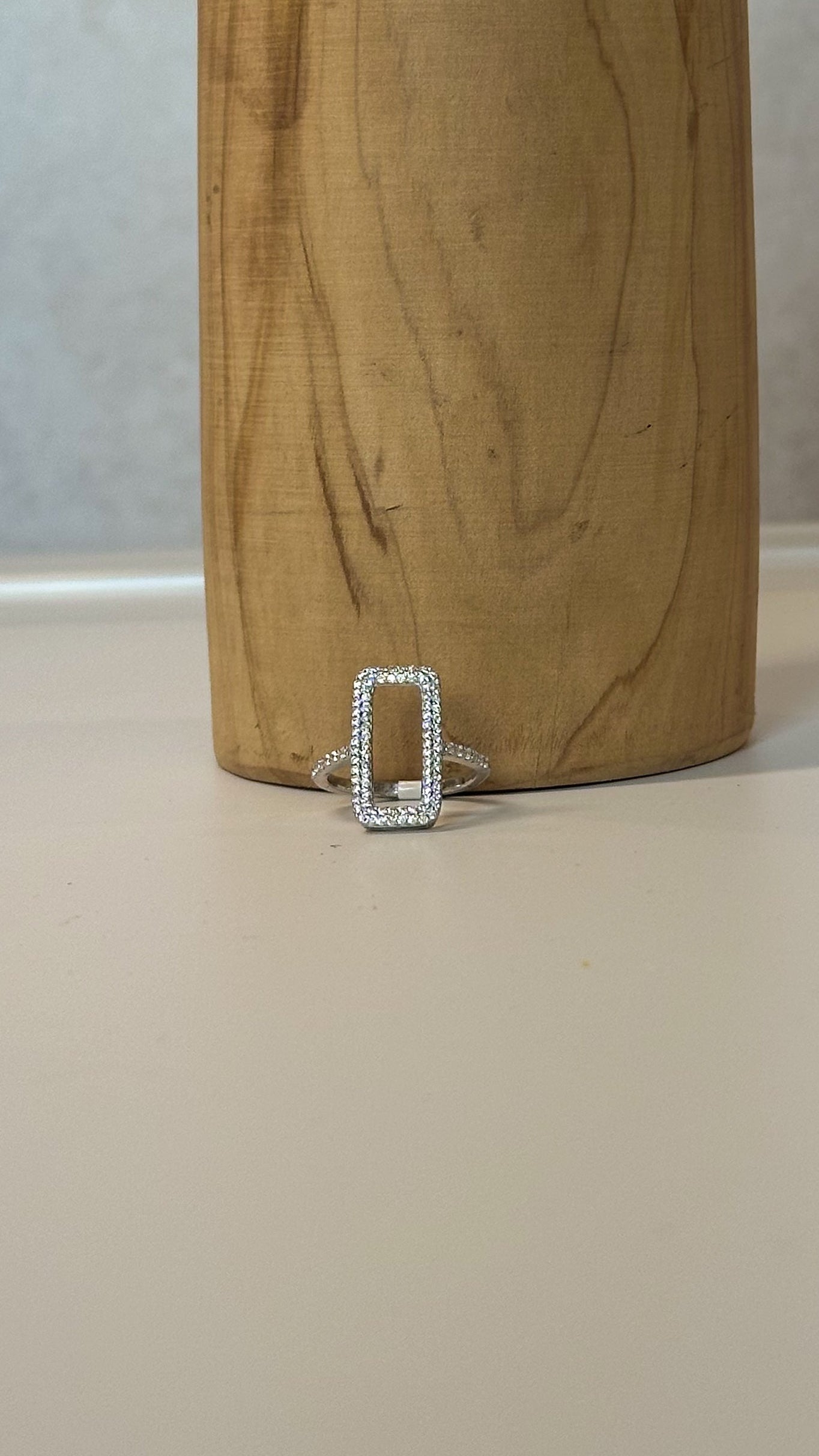 Anillo Rectángulo Brillante