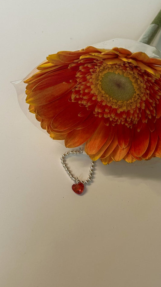 Anillo Corazón Naranja