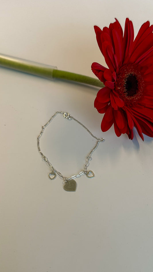 Pulsera dijes corazón