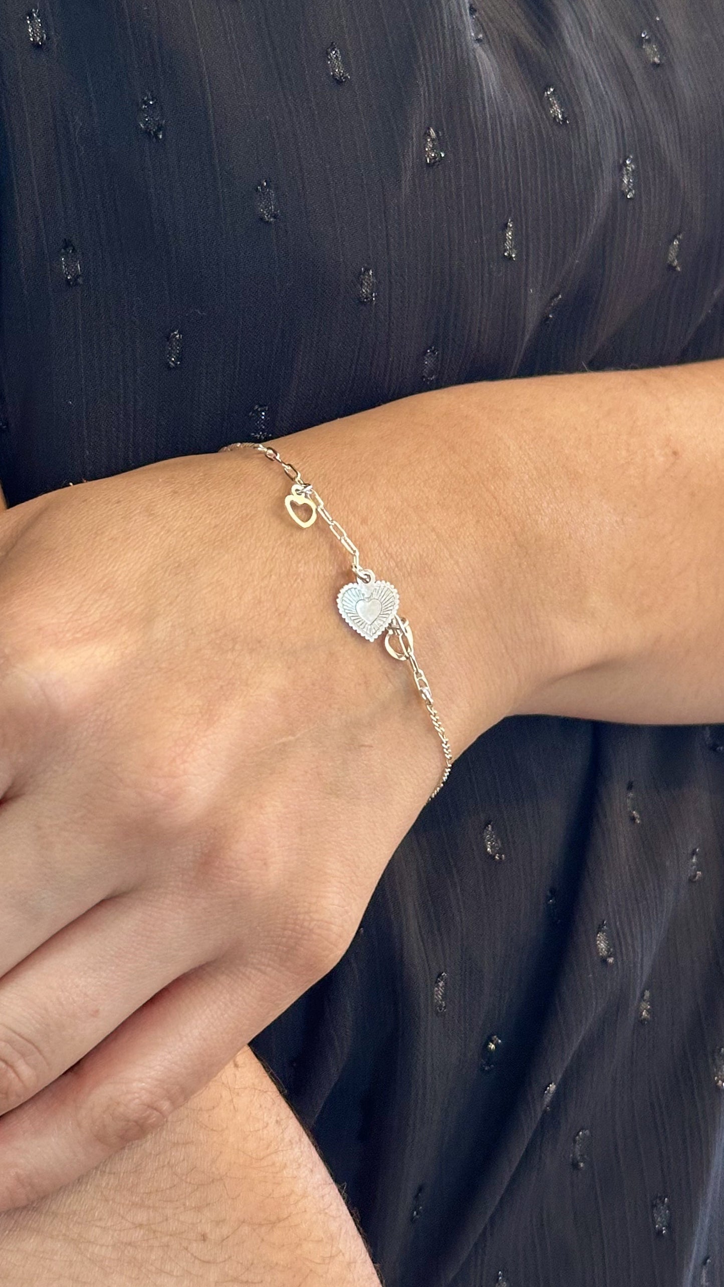 Pulsera dijes corazón