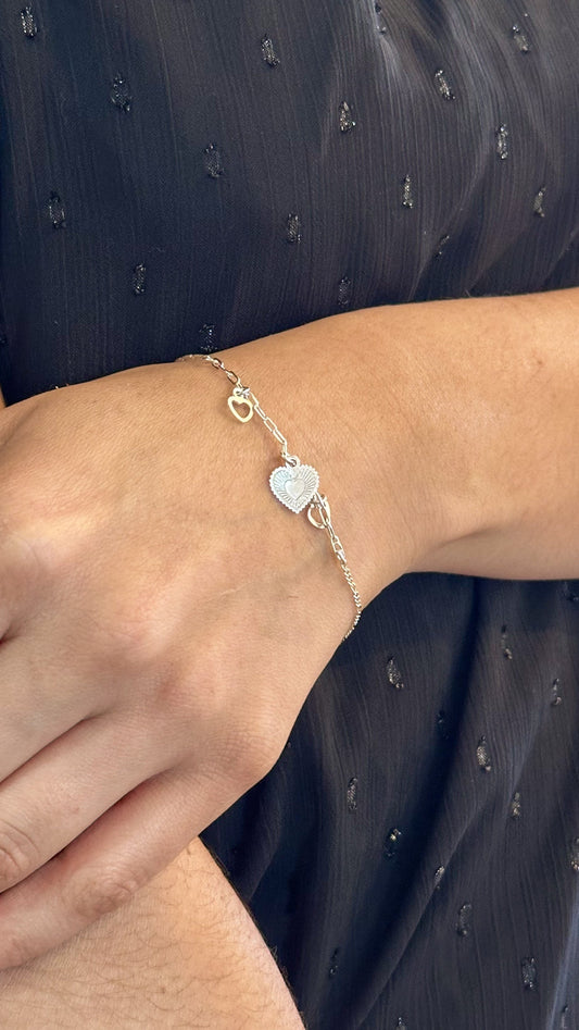 Pulsera dijes corazón