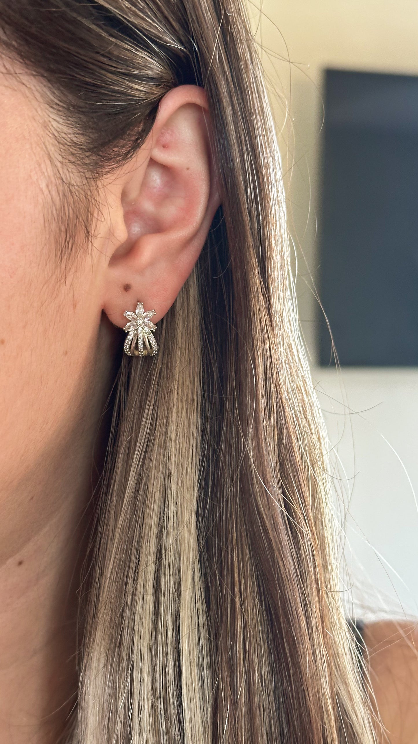 Aretes Corona Brillante